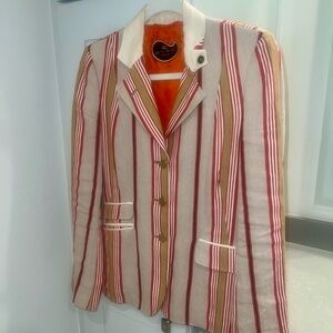 ETRO Milano Striped Blazer With Pockets-LIKE NEW